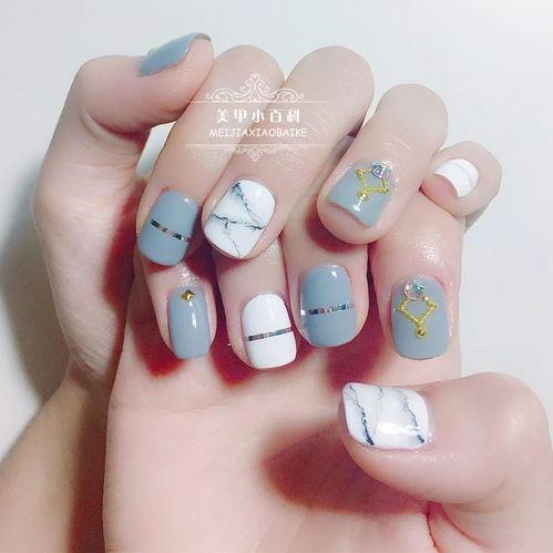 网红美甲大理石灯箱,大理石灯箱打造梦幻指尖艺术