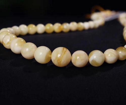 明星蜜蜡项链图片,尽显奢华魅力